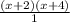 \frac{(x+2)(x+4)}{1}