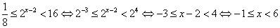 1/8меньше или равно 2 сверху х-2меньше 16