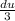 \frac{du}{3}