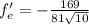 f'_e=-\frac{169}{81\sqrt{10}}