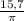 \frac{15,7}{\pi}