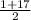 \frac{1+17}{2}