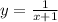 y=\frac{1}{x+1}