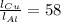 \frac{l_{Cu}}{l_{Al}}=58