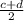  \frac{c+d}{2} 