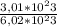 \frac{3,01*10^23}{6,02 * 10^23}