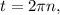 t=2 \pi n,