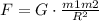 F=G\cdot\frac{m1m2}{R^{2}}