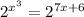 2^{x^3}=2^{7x+6}