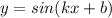 y=sin(kx+b)