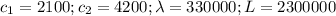 c_{1}=2100; c_{2}=4200; \lambda=330000; L=2300000