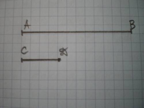 Решит ! начерти один отрезок длиной 6 см, а другой о трезок - такой, чтобы он составлял его третию ч