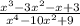 \frac{x^{3}-3x^{2}-x+3}{x^{4}-10x^{2}+9}