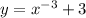 y=x^{-3}+3 