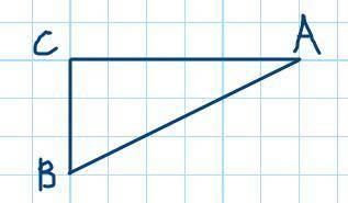 На клетчатой бумаге с размером клетки 1х1 отмечены точки а и с. отметьте точку в так чтобы катет вс