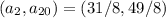 (a_2,a_{20})=(31/8,49/8)