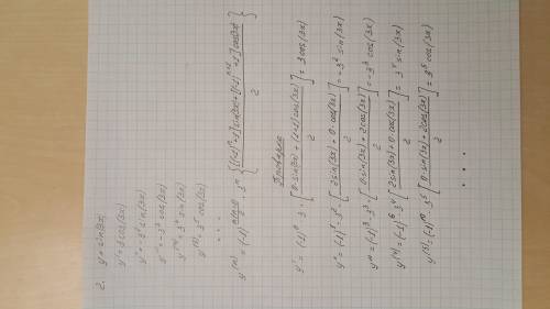 Найдите производную указанного порядка следующих функций 1. y=5x^3+2x^2+1 найти y^m 2. y=sin3x, найт