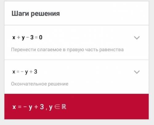 Постройте графики ураравнений х+у-3=0​