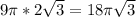 9\pi*2\sqrt{3}=18\pi\sqrt{3}