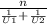 \frac{n}{\frac{1}{U1}+\frac{1}{U2}}