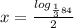 x=\frac{log_{\frac{1}{3}84 } }{2}