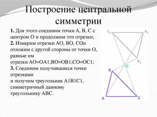 Что такое центральная симметрия? как построить? 60 !