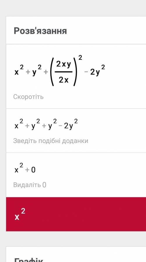 Xв квадрате + y в квадрате + 2xy/2x в квадрате - 2y в квадрате= ? ​