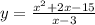 y = \frac{x^2+2x-15}{x-3}