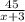 \frac{45}{x+3}