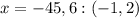 x=-45,6:(-1,2)