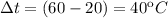 зt = (60-20) = 40 кC