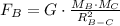 F_B=G\cdot \frac{M_B \cdot M_C}{R^2_{B-C}}