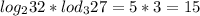 log_{2}32*lod_{3}27=5*3=15