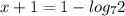 x+1=1-log_{7}{2}