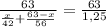 \frac{63}{\frac{x}{42}+\frac{63-x}{56}}=\frac{63}{1,25}