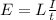 E=L\frac{I}{t}