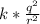 k*\frac{q^{2}}{r^{2}}