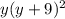 y(y+9)^{2}