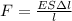 F=\frac{ESзl}{l}