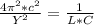 \frac{4\pi^2*c^2}{Y^2}=\frac{1}{L*C}