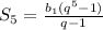 S_5=\frac{b_1(q^5-1)}{q-1}