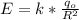 E=k*\frac{q_o}{R^2}