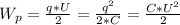 W_p=\frac{q*U}{2}=\frac{q^2}{2*C}=\frac{C*U^2}{2}