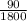 \frac{90}{1800}