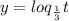 y= loq{_{\frac{1}{3} }}t