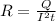 R=\frac{Q}{I^2t}