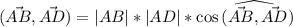 (\vec{AB},\vec{AD})=|AB|*|AD|*\cos{\widehat{(\vec{AB},\vec{AD}})}