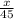 \frac{x}{45}