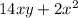 14xy+2x^2