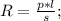 R=\frac{p*l}{s};\\